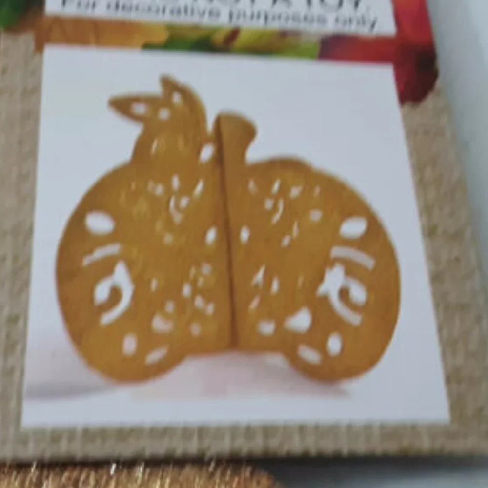 3D Gold Pumpkin Table Centerpiece
